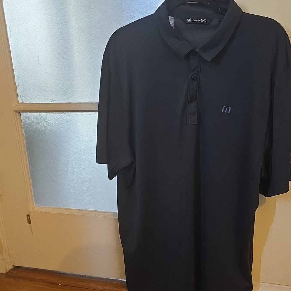 Travis Matthew Men's Black Polo Shirt